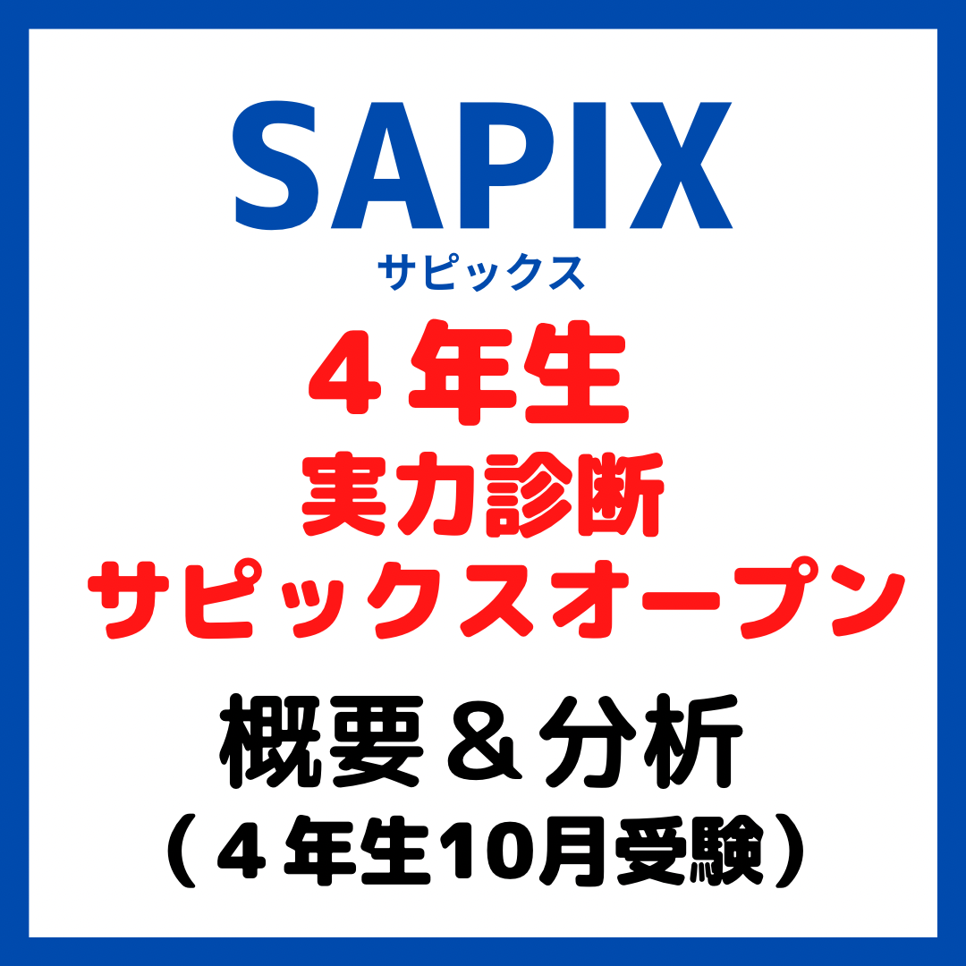 VH27-070 SAPIX 4年 実力診断サピックスオープン 2015年10月実施 国語/算数/理科/社会 04s2D