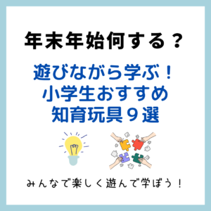 年末年始で遊びながら学ぶ｜小学生おすすめ知育玩具９選